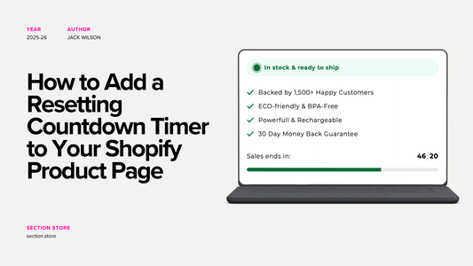 How to Add a Resetting Countdown Timer to Shopify Dawn Theme