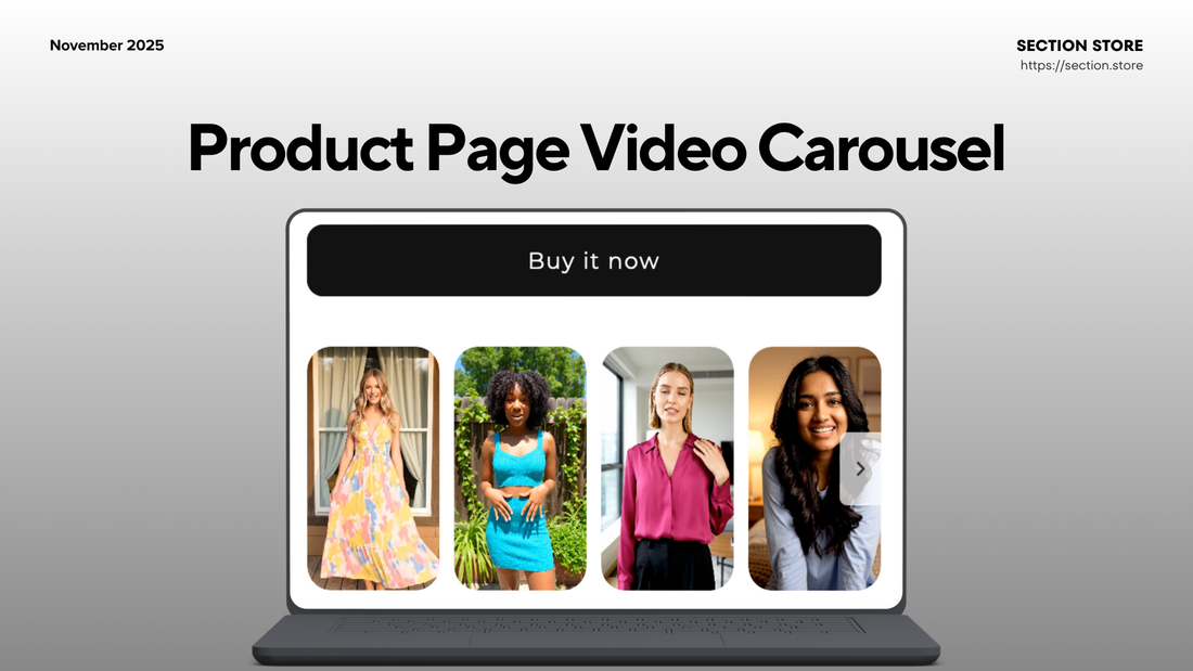 How to Add a Video Carousel Under Your Buy Buttons (Shopify Dawn Theme)