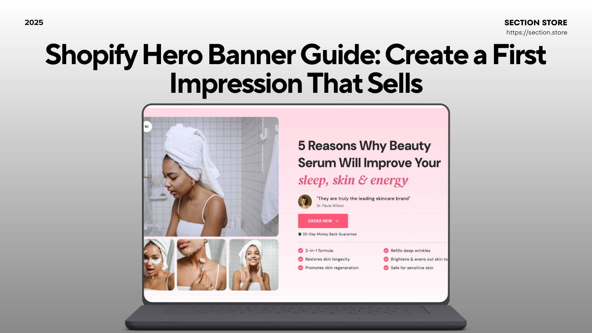 Shopify Hero Banner: Sizes, Examples & Best Practices (2025) – Section ...