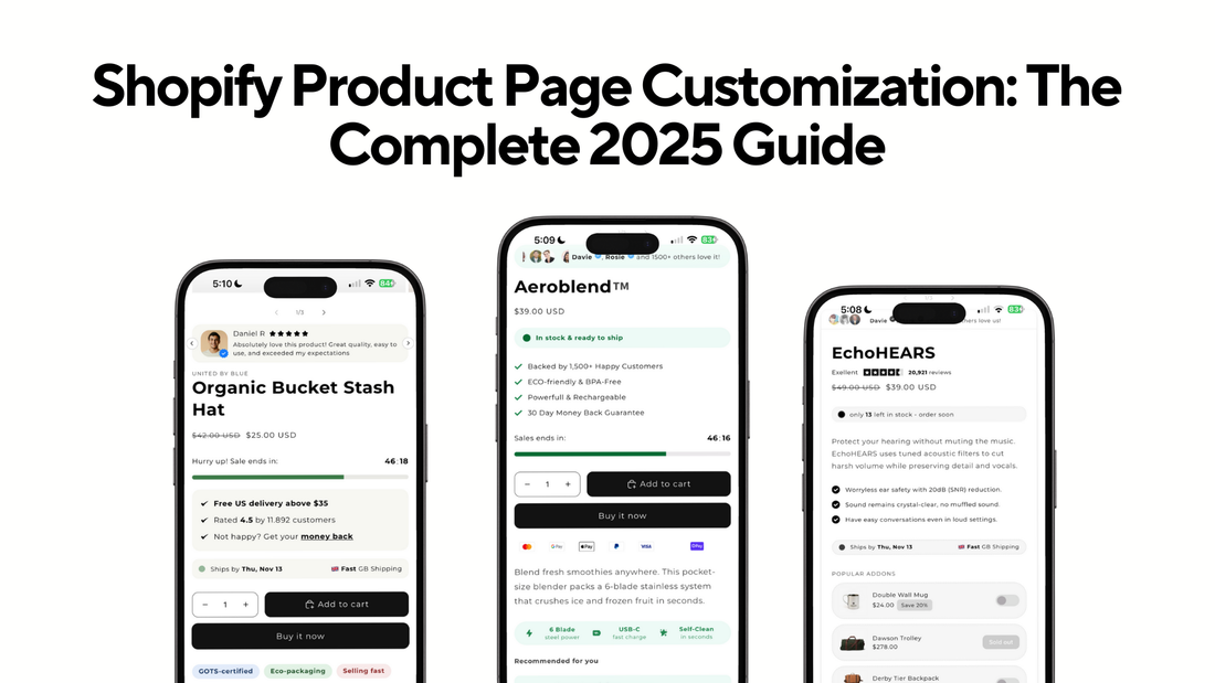 Shopify Product Page Customization: The Complete 2025 Guide