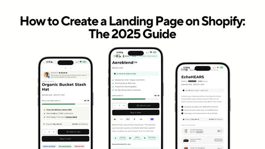 How to Create a Landing Page on Shopify: The 2025 Guide