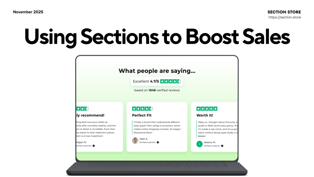 Best Shopify Sections to Boost Sales