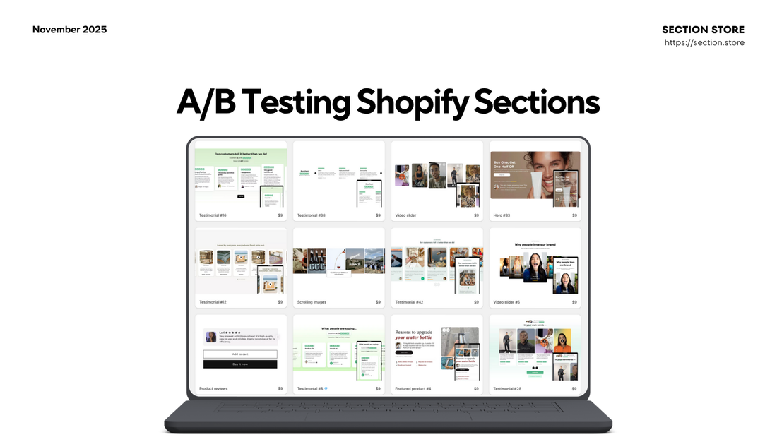 A/B Testing Strategies for Shopify Sections