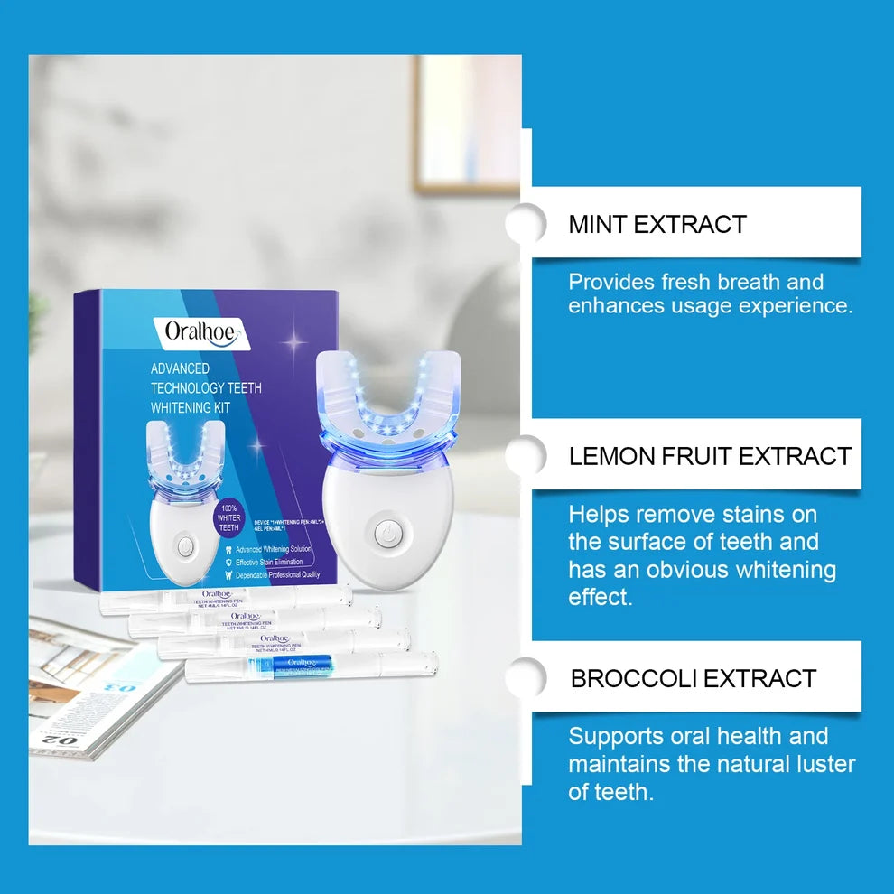Teeth Whitening Kit with LED Light