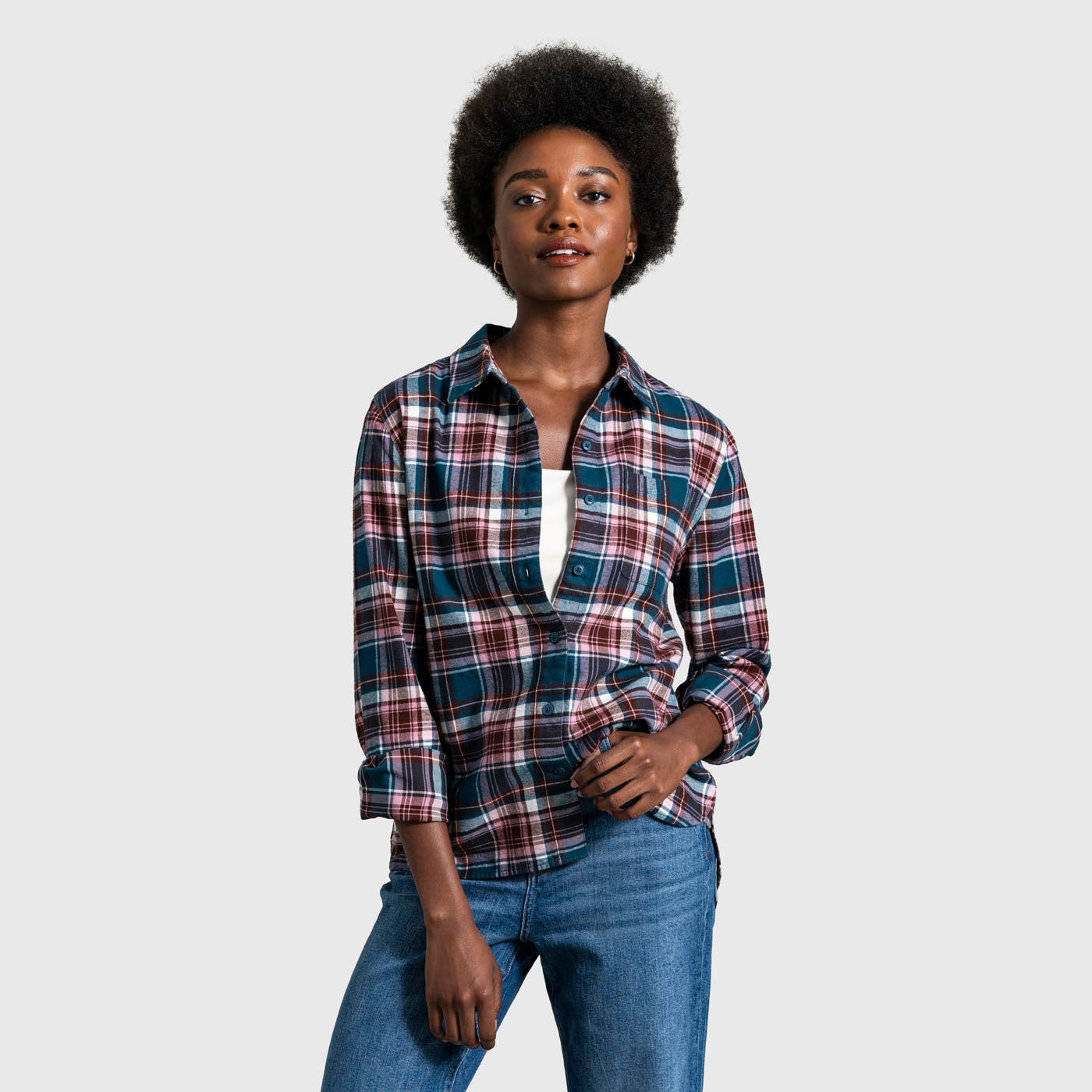 The Responsible Flannel in Legion Blue