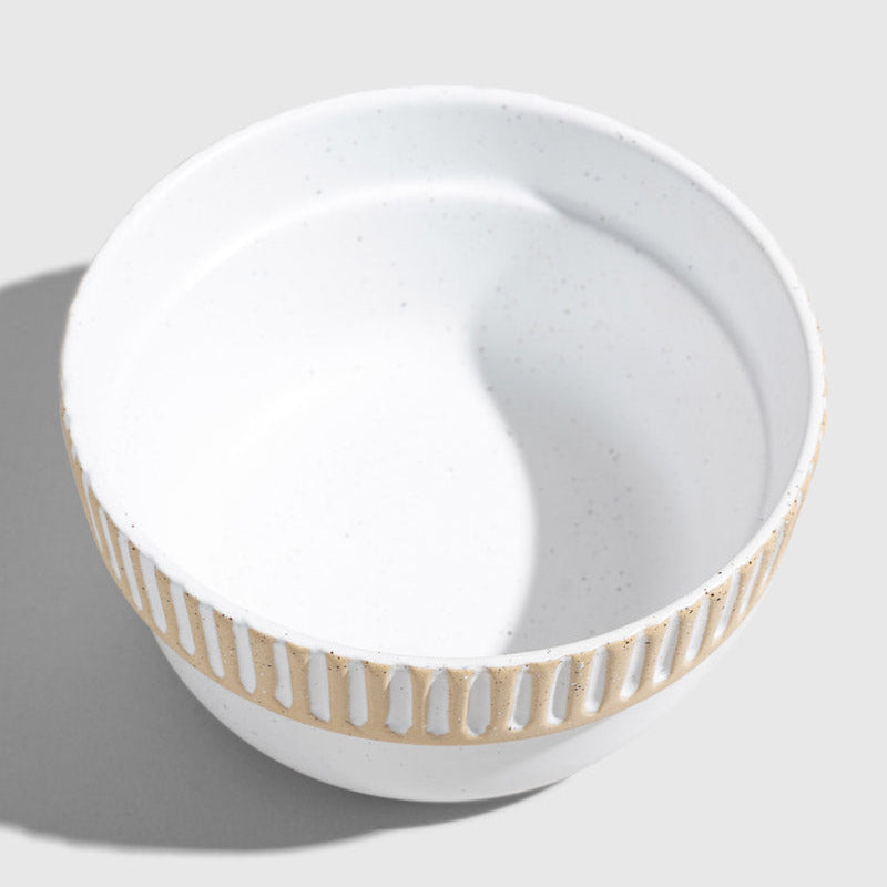 Eggshell Stoneware Bowl