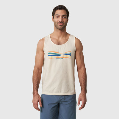 Wave Layers Off White Graphic Tank
