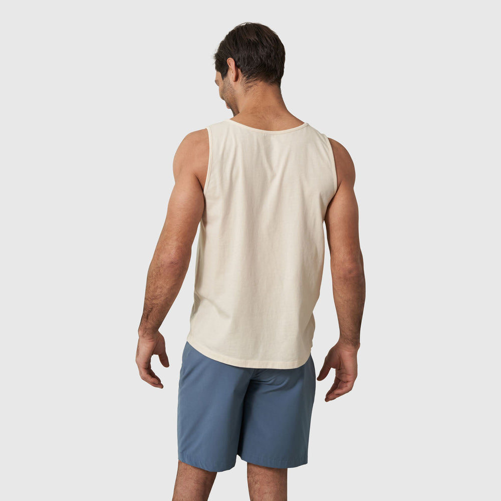 Wave Layers Off White Graphic Tank