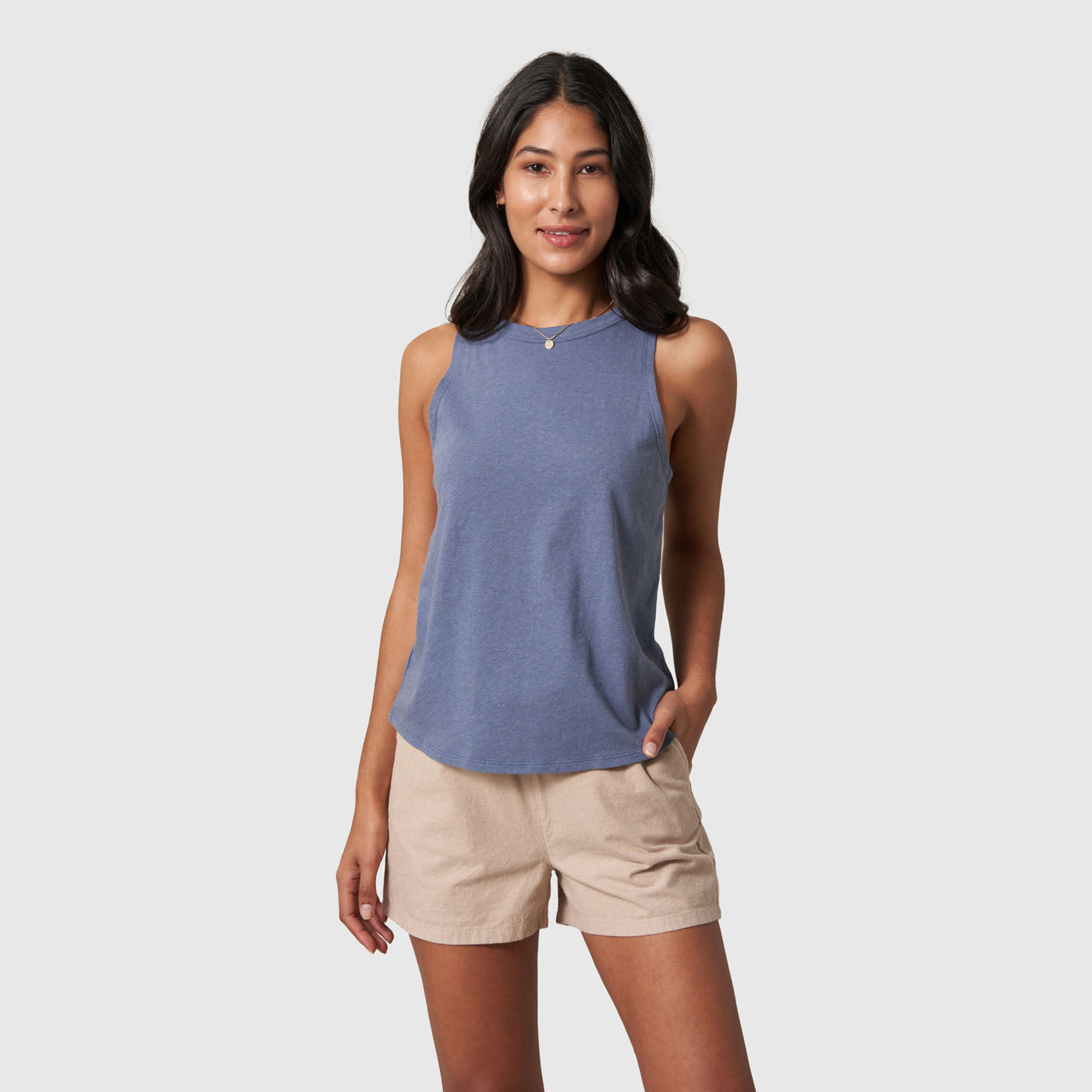 SoftHemp™ High Neck Tank Top