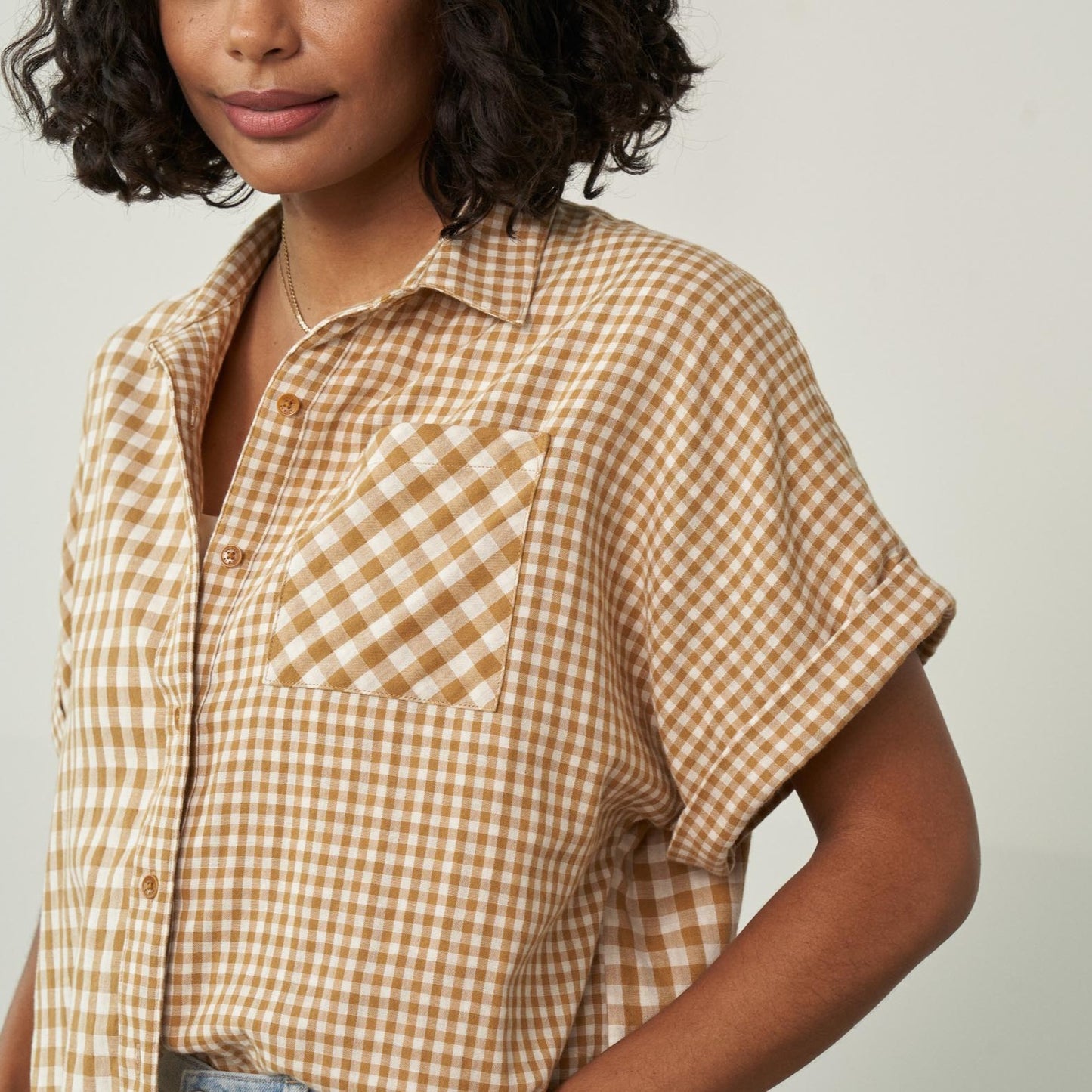 Organic Double Cloth Button Down